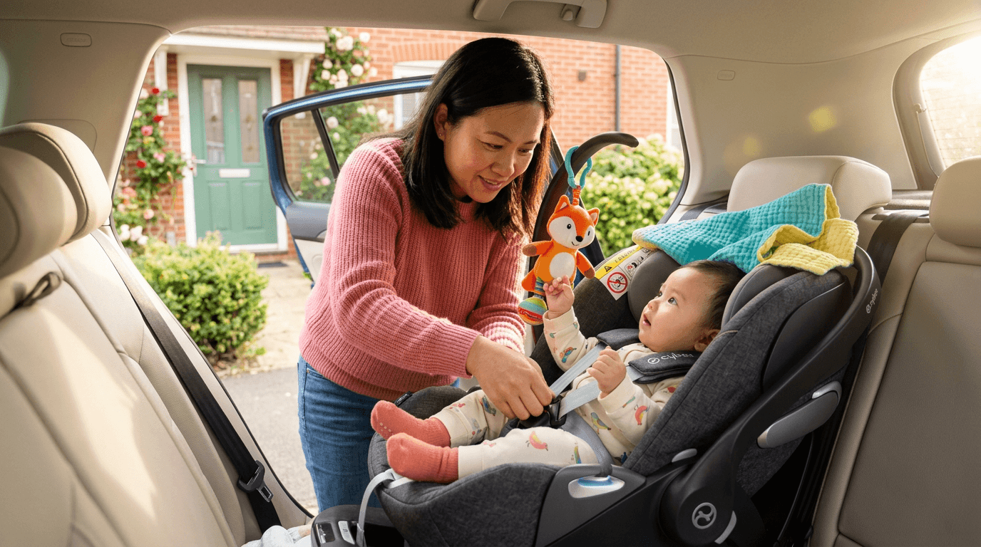 Ember Discover visual for rear-facing car seat checks